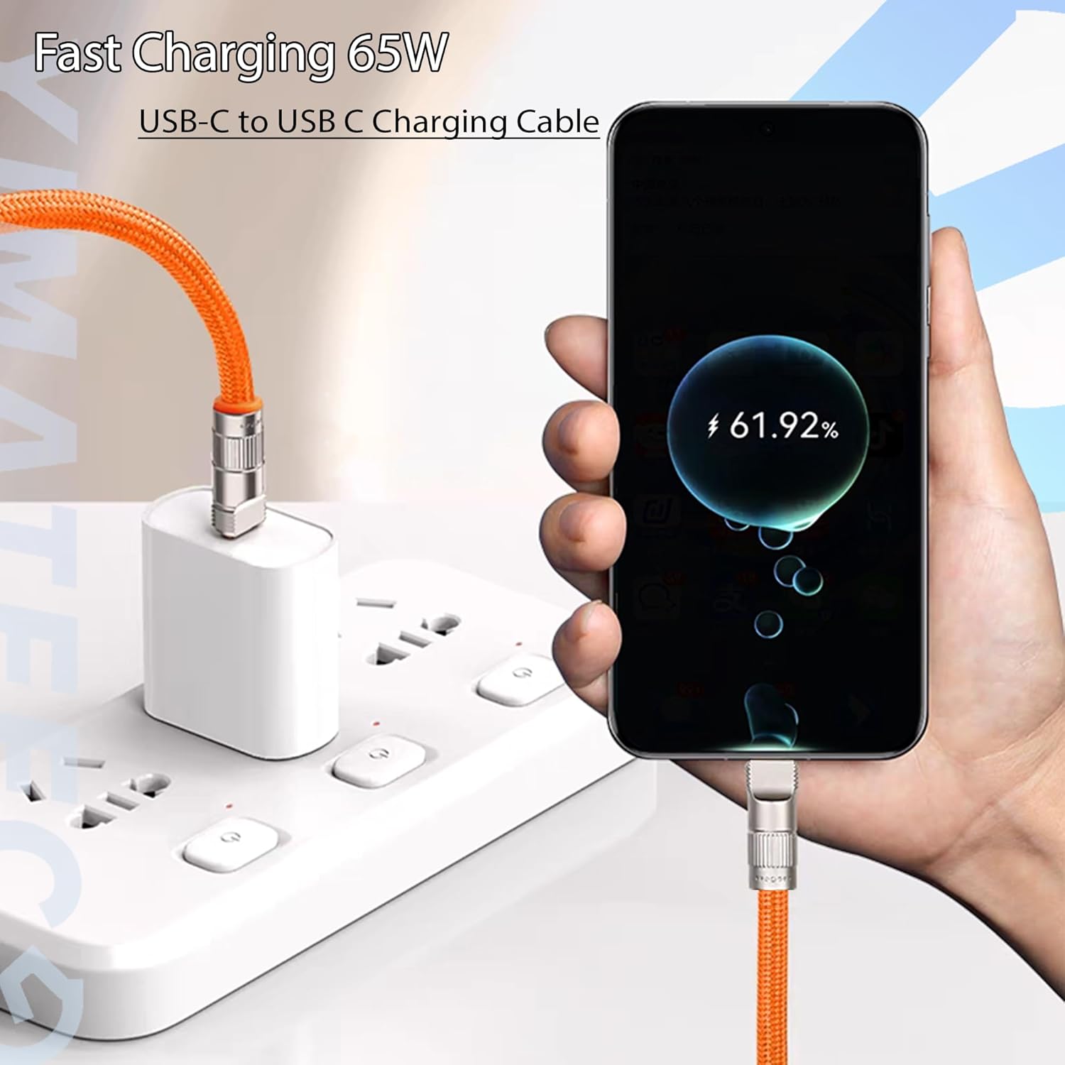 Lănțișor pentru Telefon cu Cablu USB-C Integrat