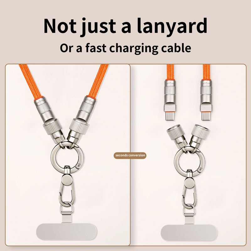 Lănțișor pentru Telefon cu Cablu USB-C Integrat