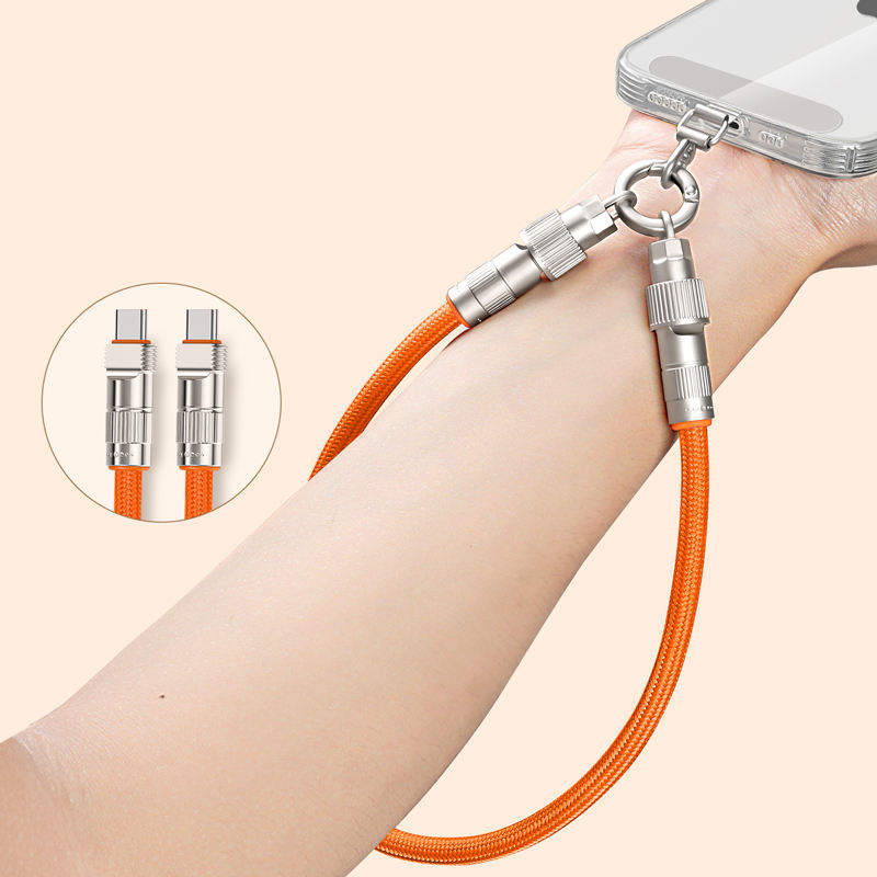 Lănțișor pentru Telefon cu Cablu USB-C Integrat